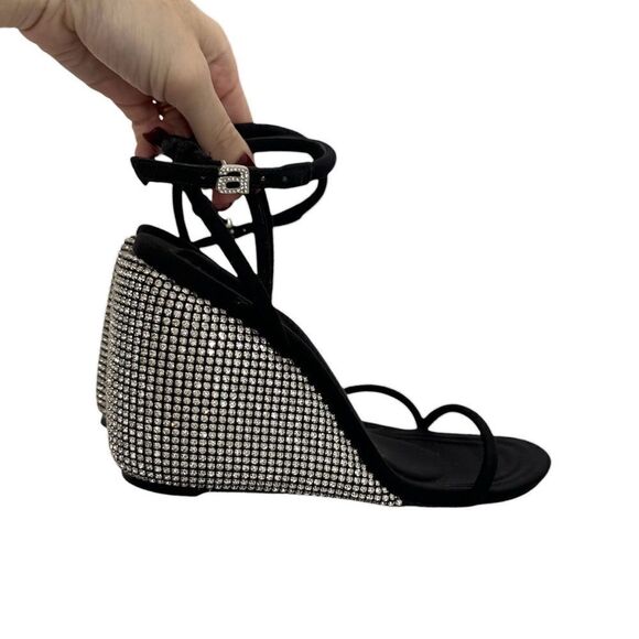 Alexander Wang Dahlia crystal-embellished wedge 105mm sandals - Picture 6 of 9